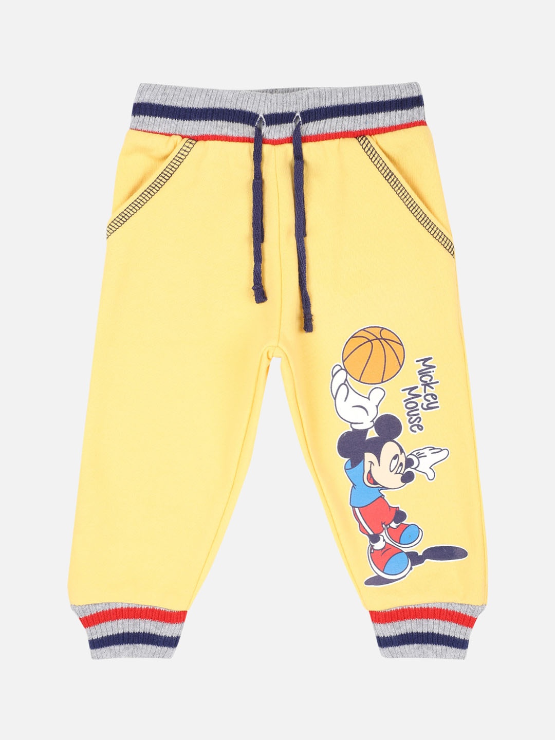 

Bodycare First Infant Boys Mickey & Friends Printed Joggers, Yellow