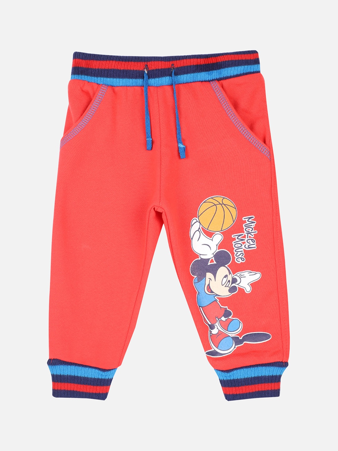 

Bodycare First Infant Mickey & Friends Printed Slim-Fit Joggers, Red
