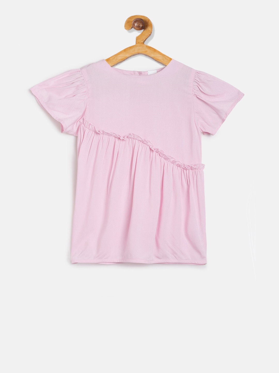 

MINI KLUB Girls Pink Solid Top