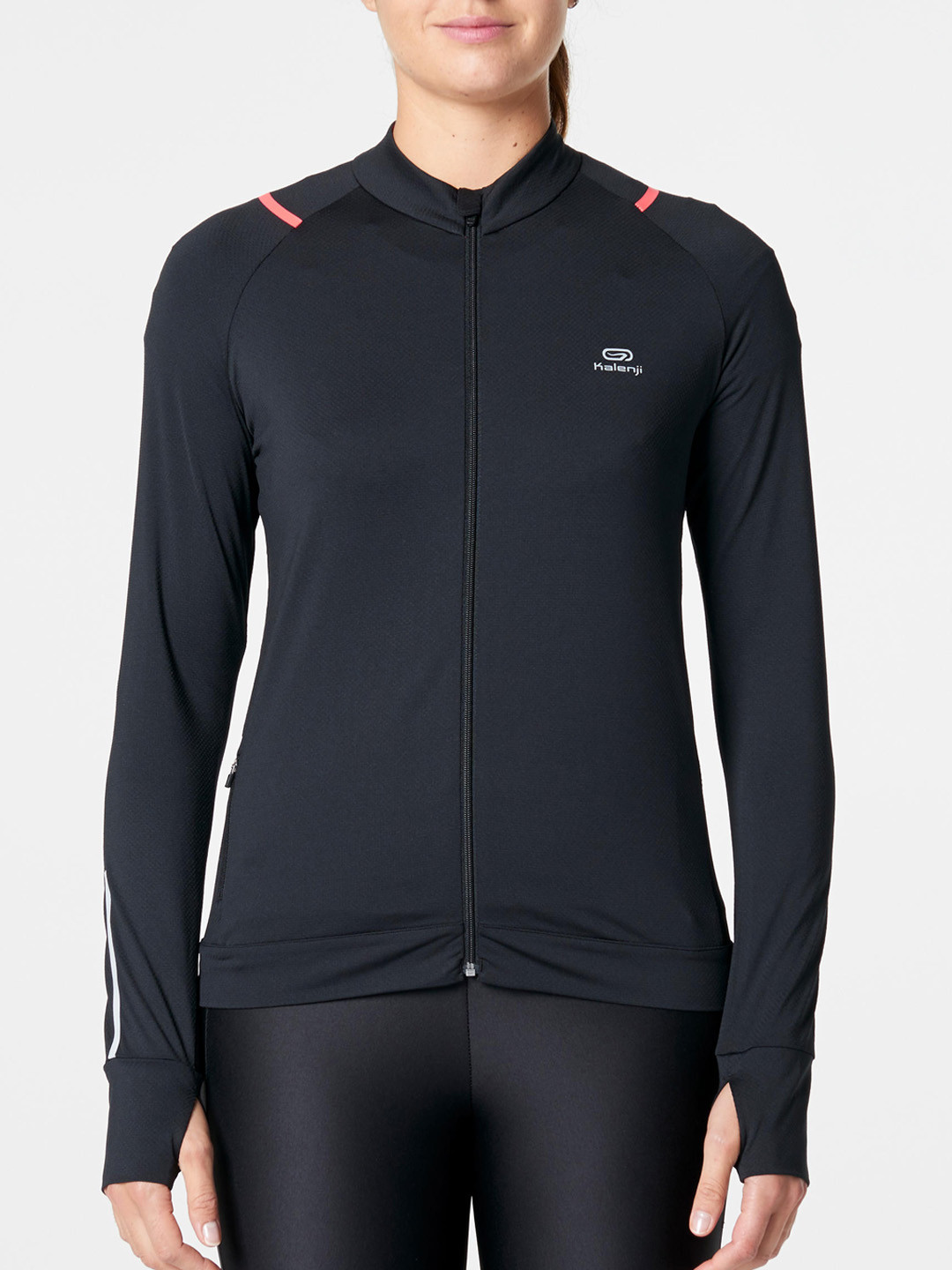 

Kalenji By Decathlon Women Black Solid Running T-shirt