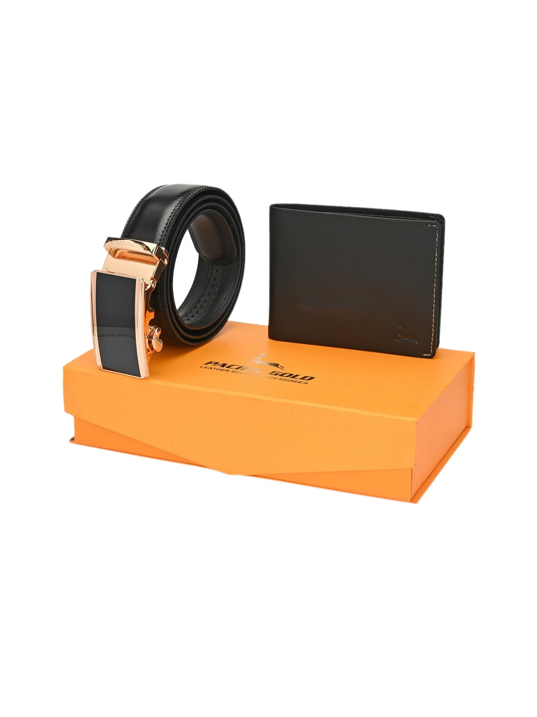 

Pacific Gold Men Black Accessory Gift Set