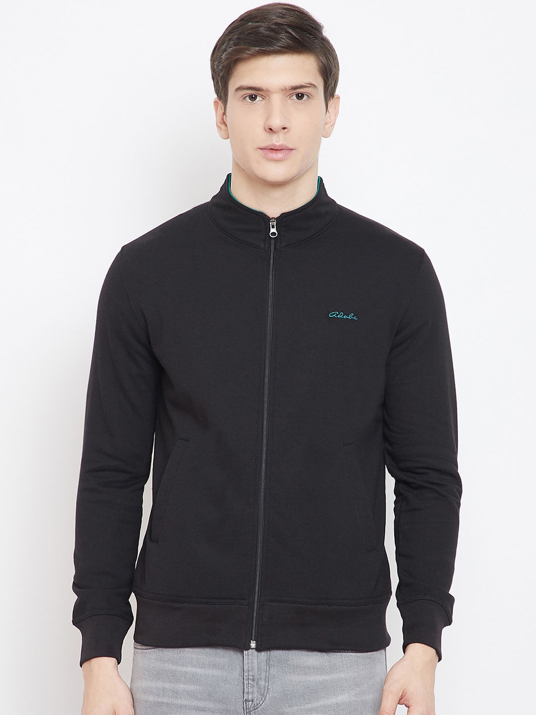 

Adobe Men Black Solid Sweatshirt