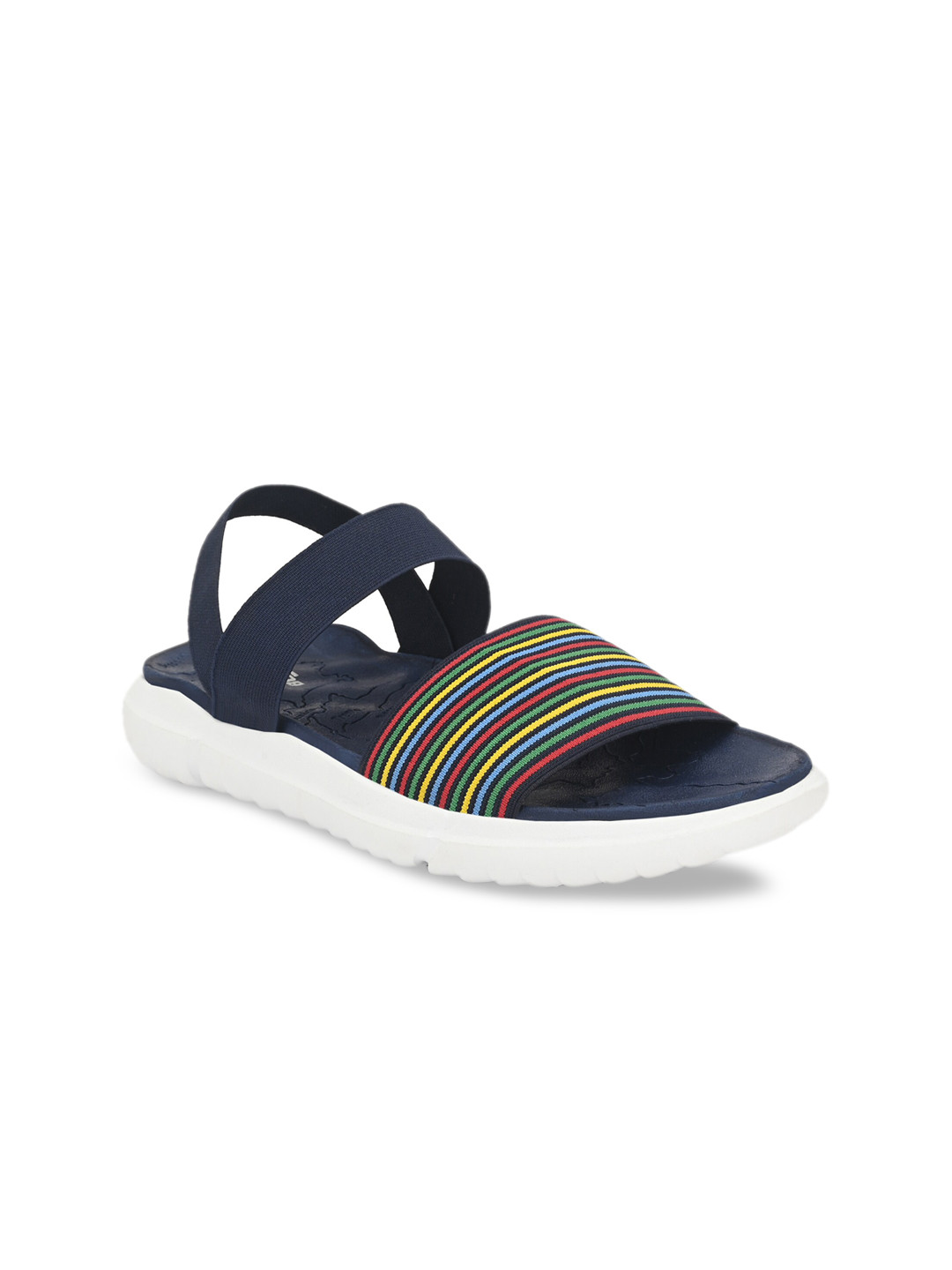 

BUCIK Men Blue & Yellow Air Mesh Comfort Sandals