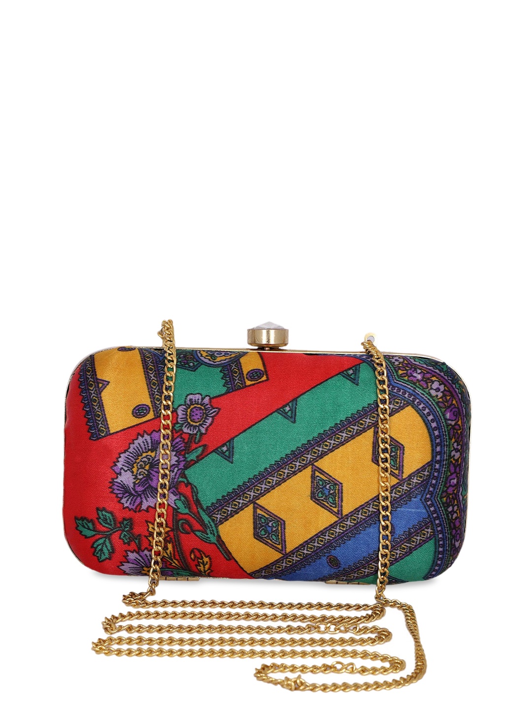 REZZY Women Multicoloured Printed Clutch, Multi