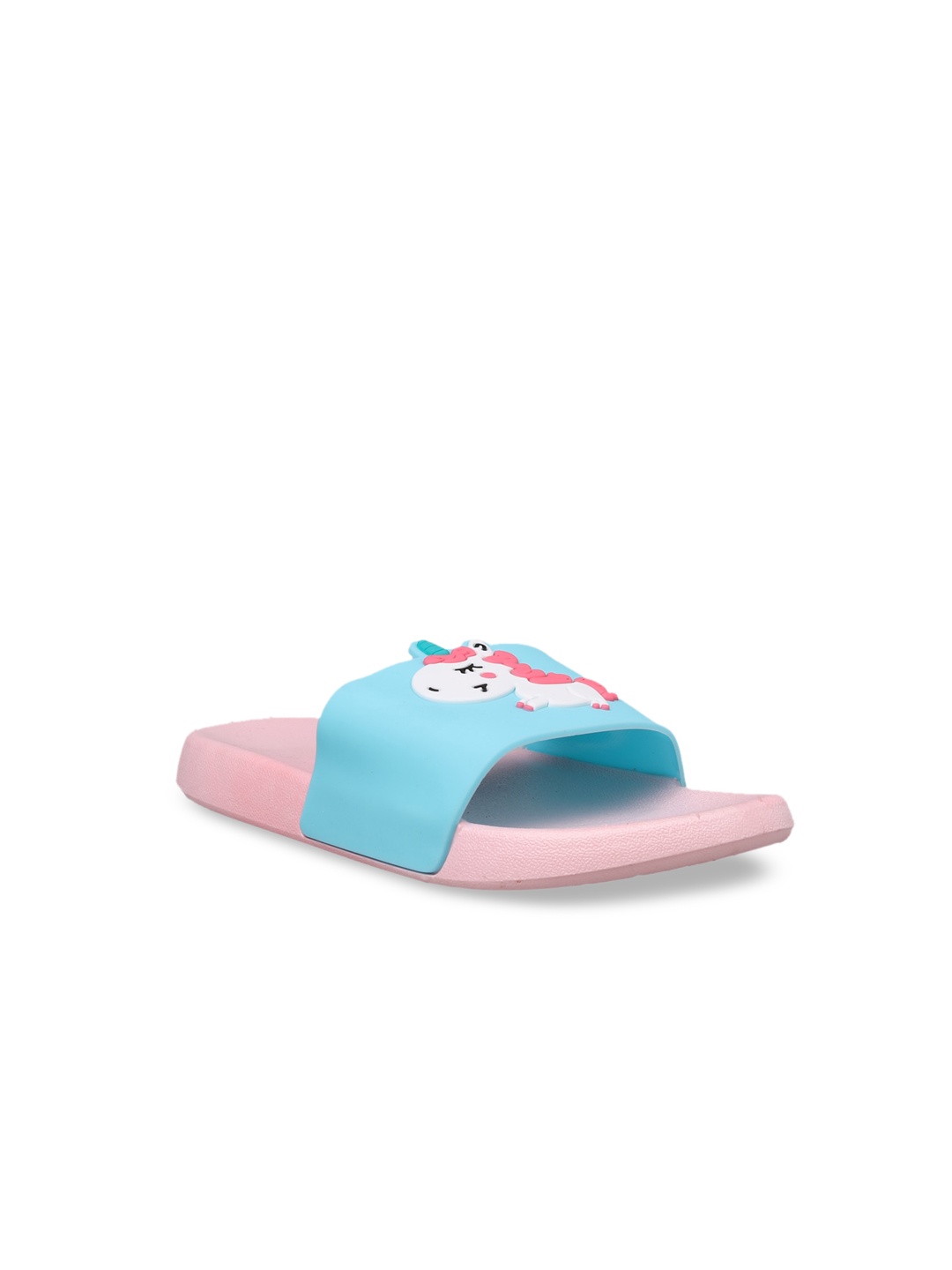 

Yellow Bee Girls Pink & Blue Colourblocked Sliders