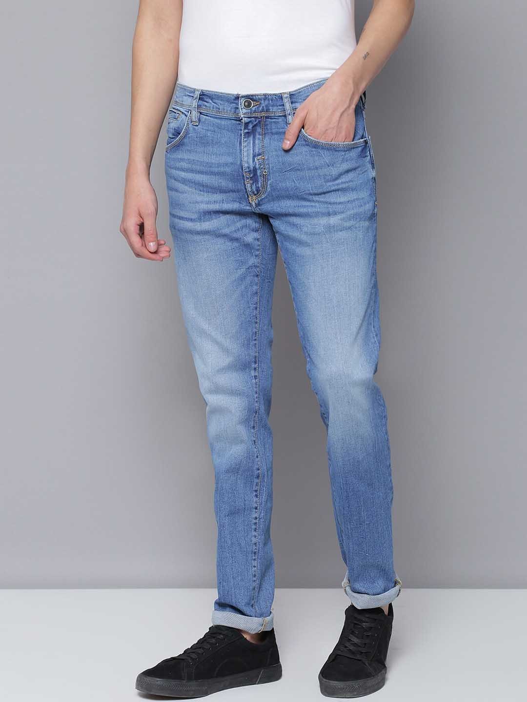 

Antony Morato Men Blue Regular Fit Mid-Rise Clean Look Stretchable Jeans