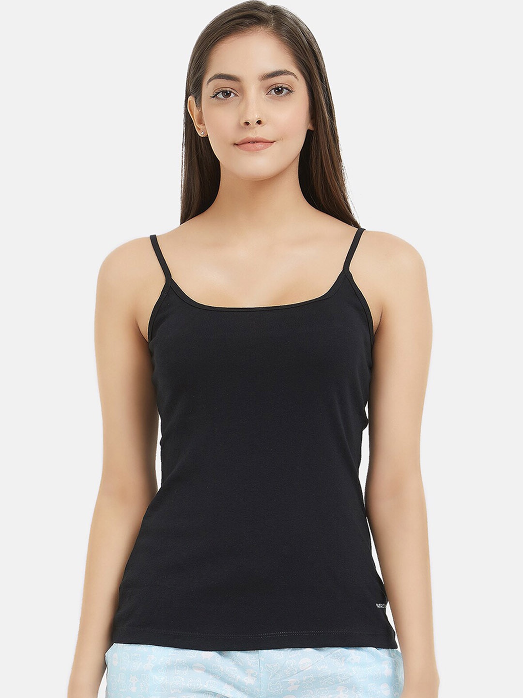 

Fruit of the loom Women Black Solid Camisoles FCAS01-A1S1