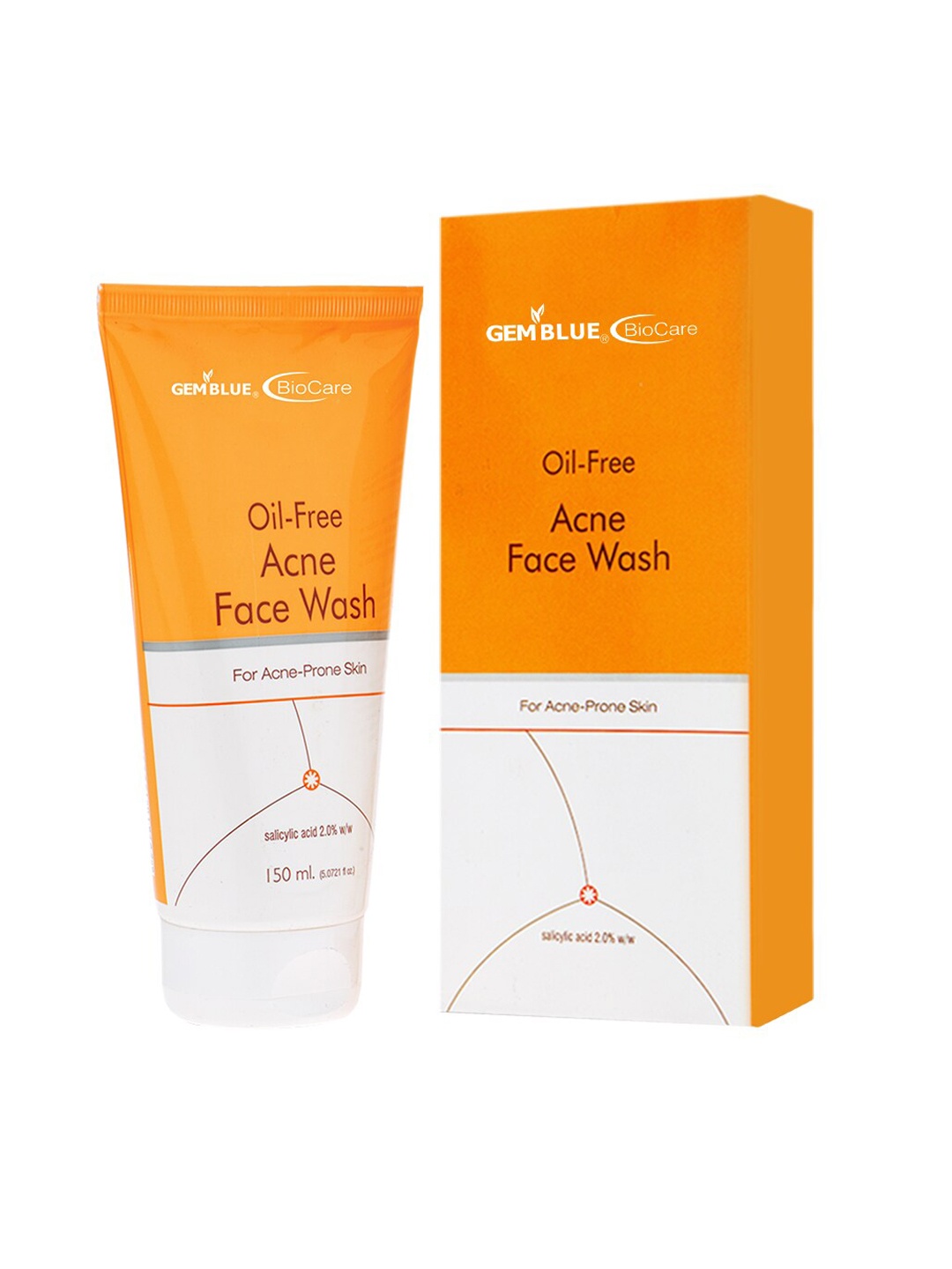 

GEMBLUE BioCare Unisex Oil Free Acne Face Wash 150 ml, Yellow