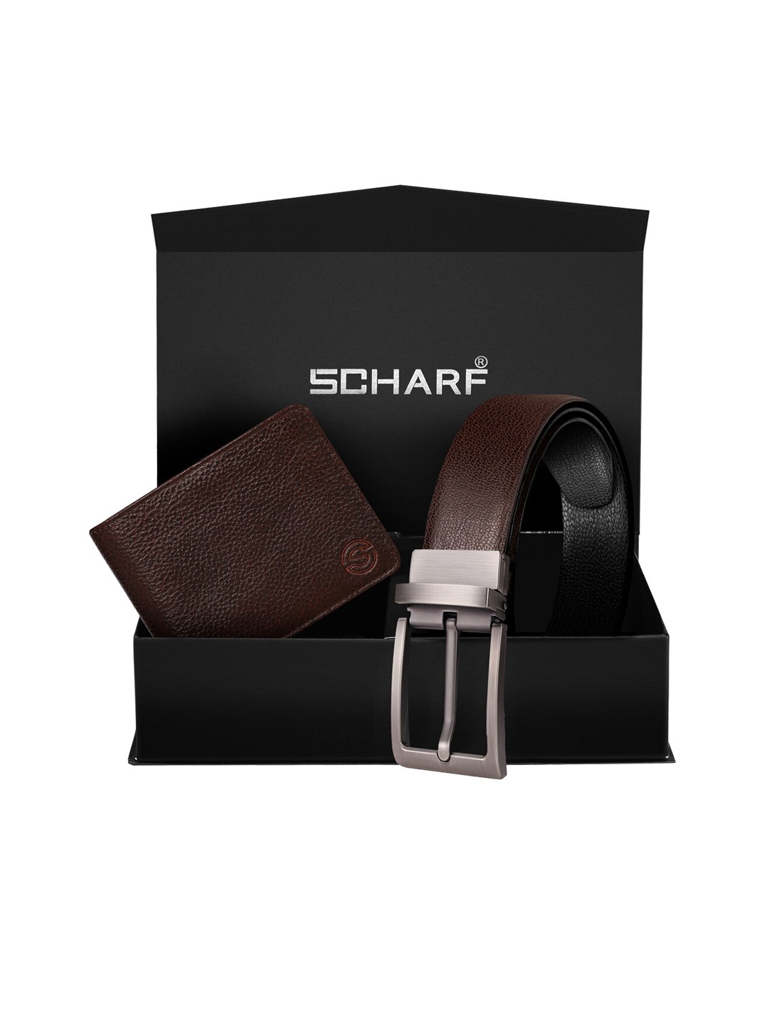 SCHARF Men Accessory Gift Set, Brown