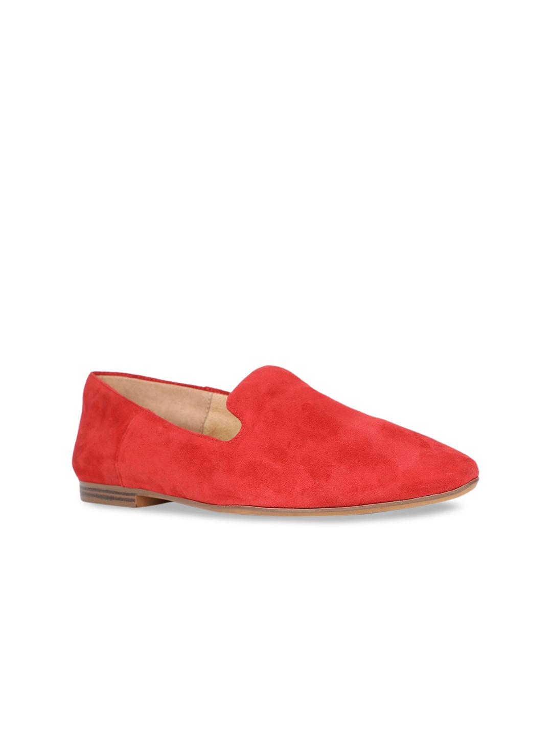 

Naturalizer Women Red Leather Slip-On Sneakers