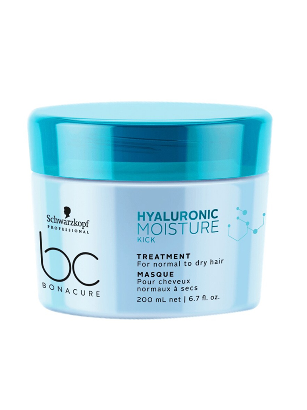 

Schwarzkopf PROFESSIONAL Hyaluronic Moisture Kick Treatment 200ml, Blue