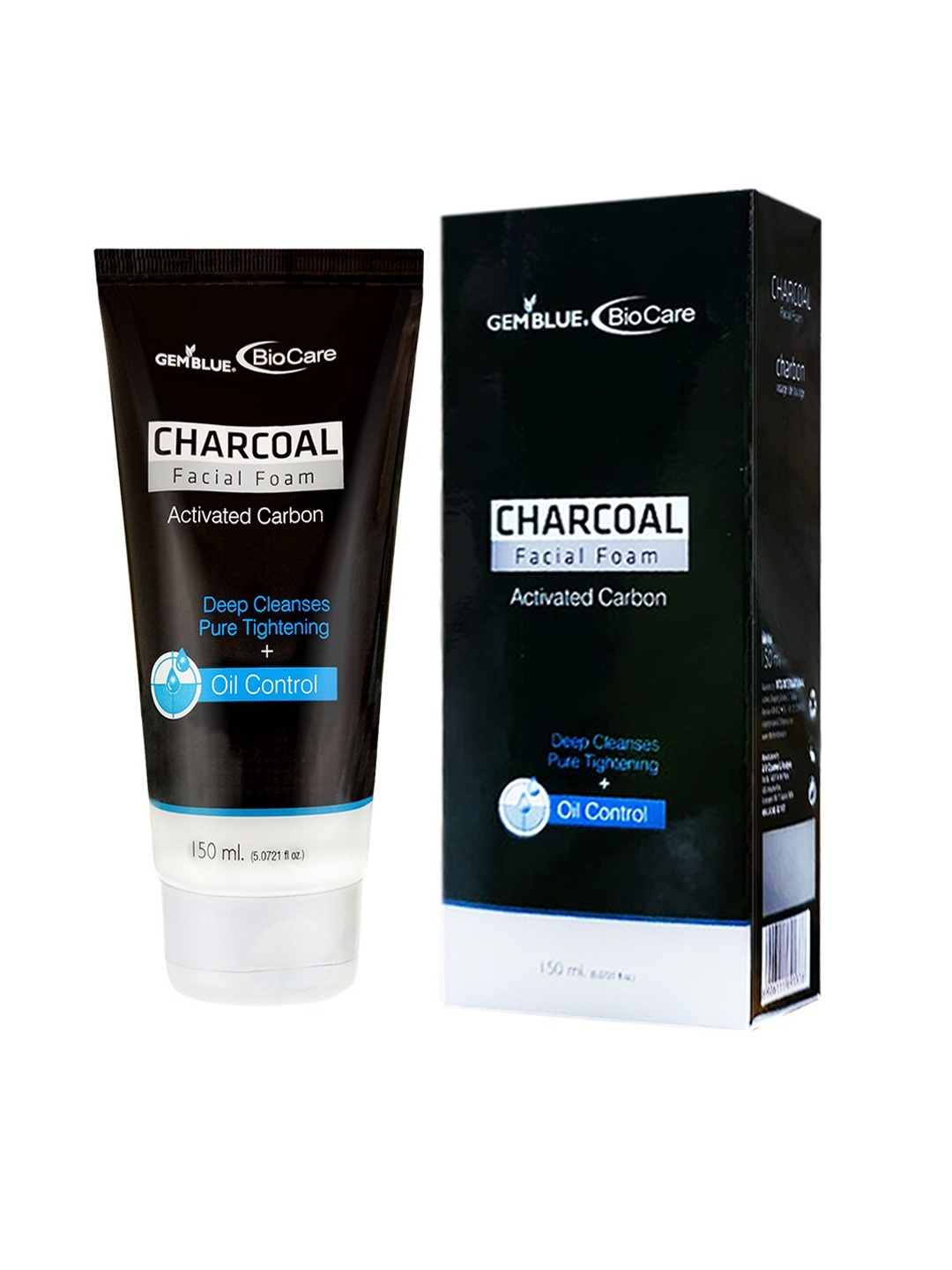 

GEMBLUE BioCare Unisex Black Charcoal Facial Foam 150 ml