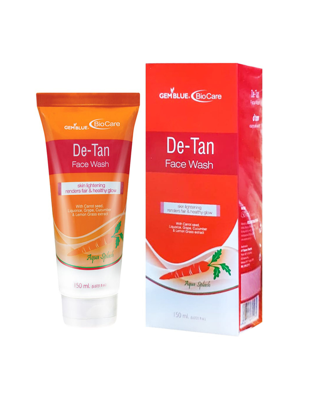 

GEMBLUE BioCare De-Tan Face Wash 150ml, Orange