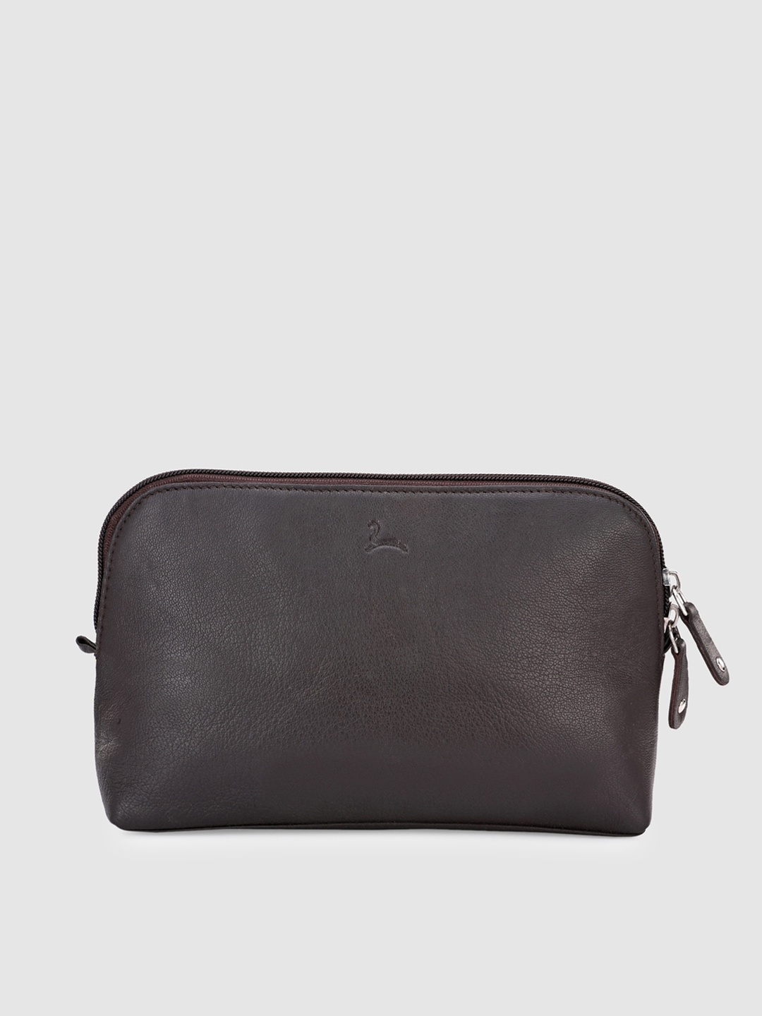

Pacific Gold Men Brown Solid Genuine Leather Passport Holder