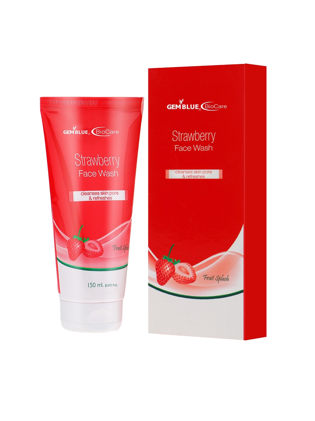 

GEMBLUE BioCare Unisex Strawberry Face Wash 150 ml, Pink