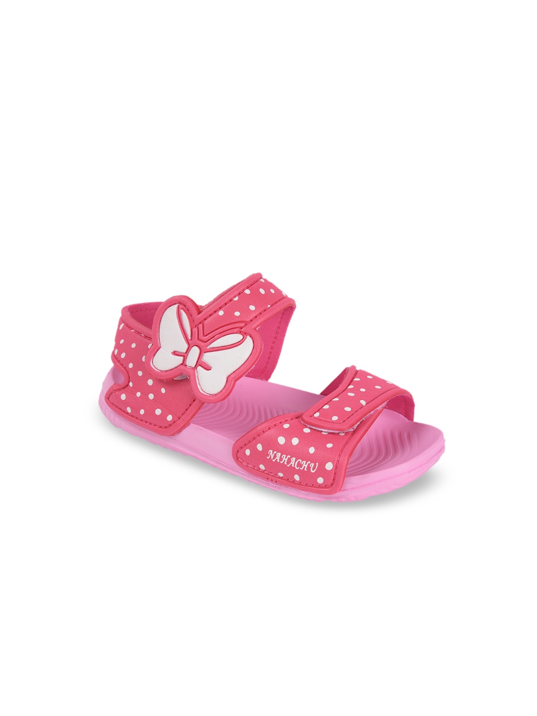 

Yellow Bee Girls Pink Open Toe Flats