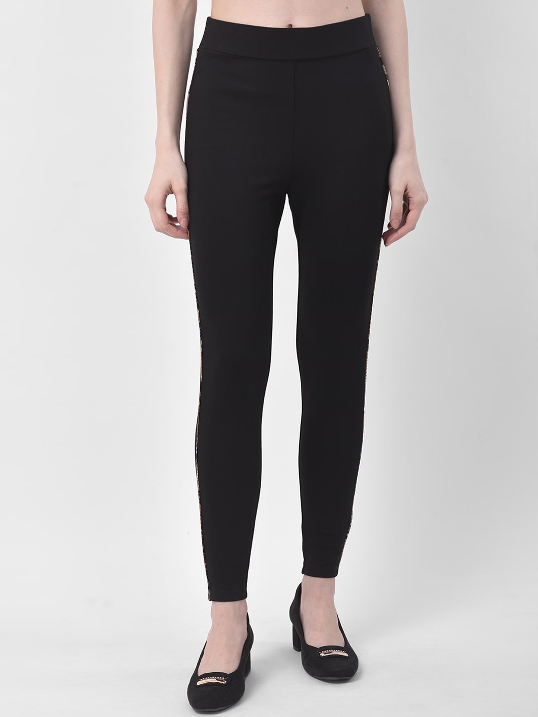 

Latin Quarters Women Black Regular Fit Solid Regular Trousers