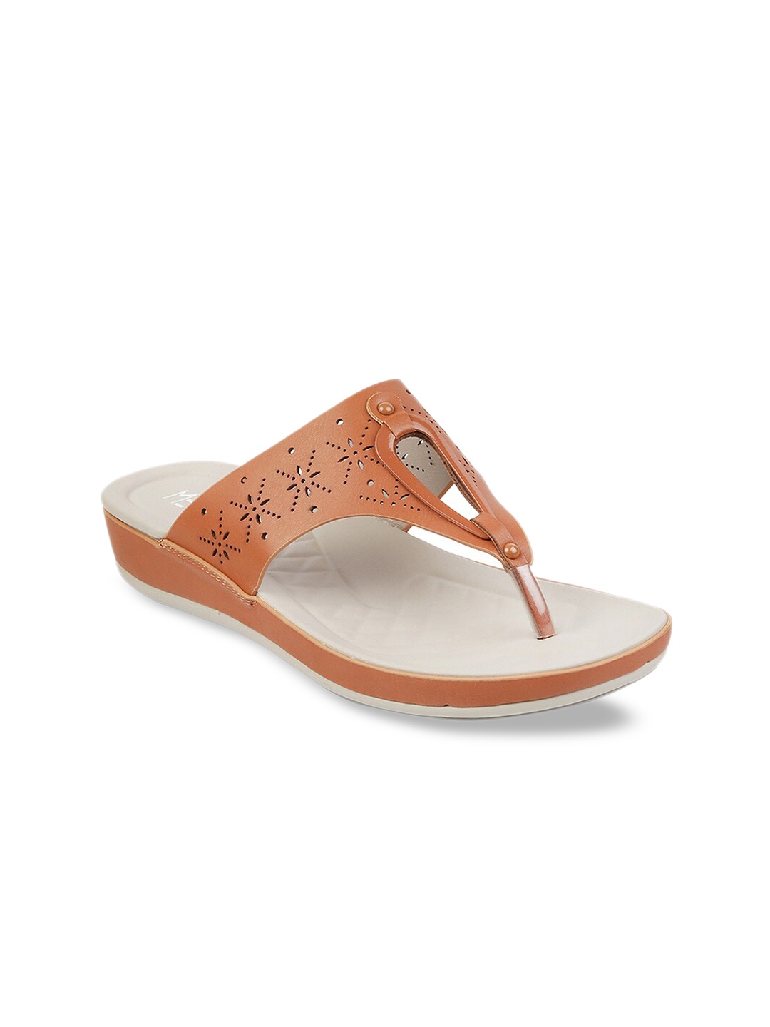 

Metro Women Tan Brown Solid Comfort Heels