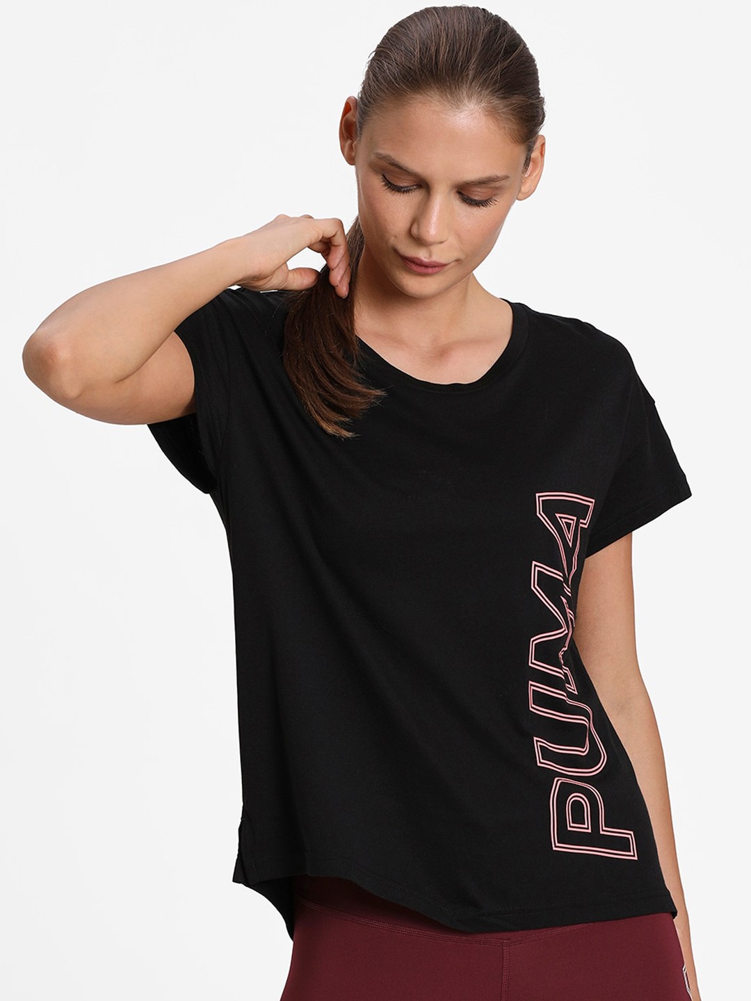 

Puma Women Black Printed Modern Sports Graphic Tee