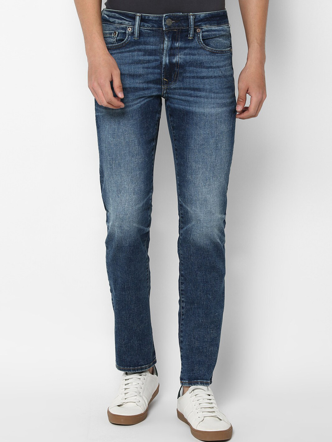 

AMERICAN EAGLE OUTFITTERS Men Blue Slim Fit Mid-Rise Clean Look Stretchable Jeans