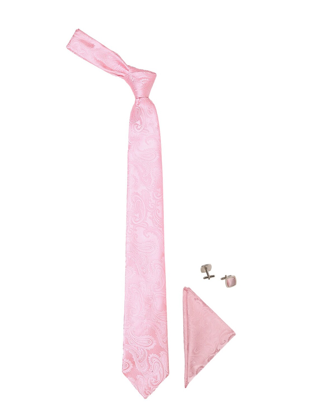 

Tossido Men Pink & Silver-Toned Accessory Gift Set