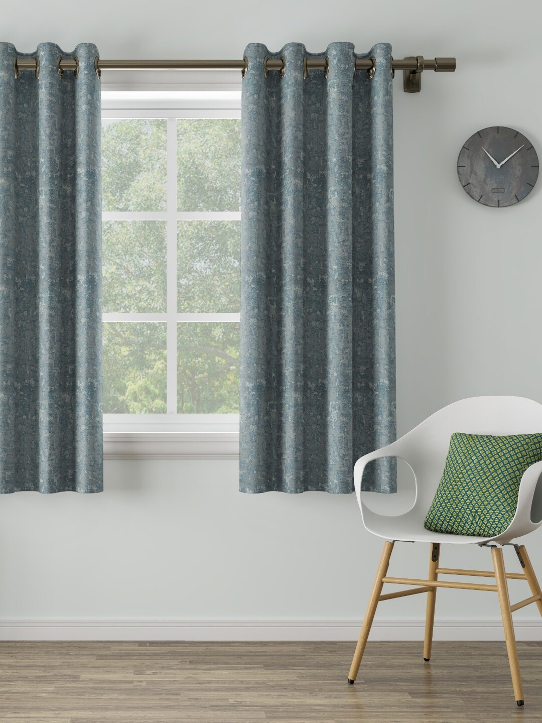 

DDecor Blue Single Curtain Curtain