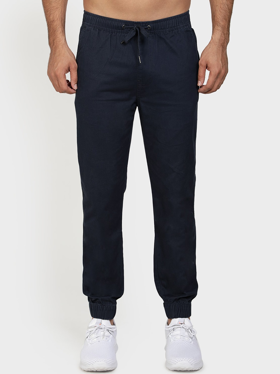 

Red Tape Men Navy Blue Slim Fit Solid Joggers