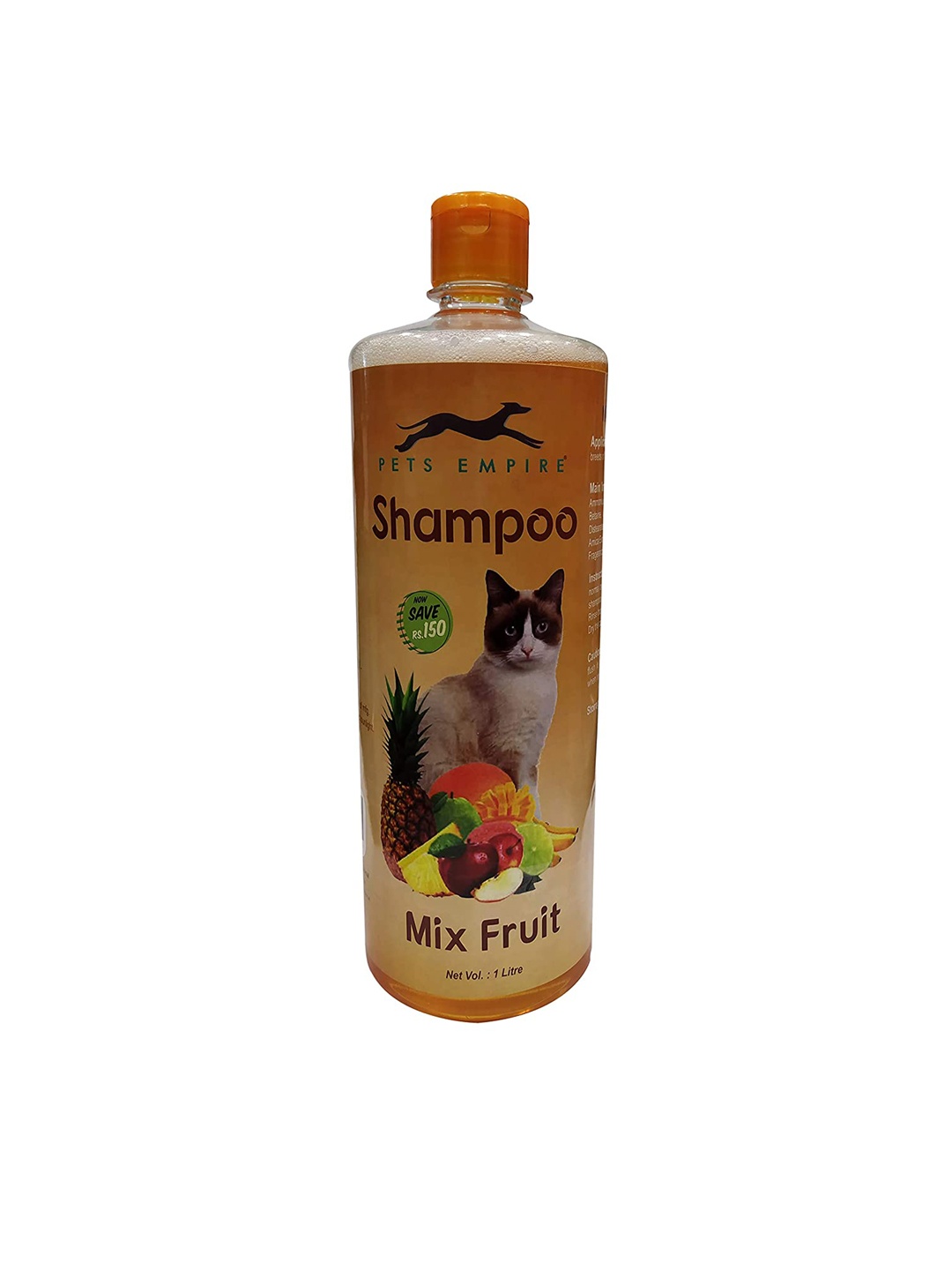 

PETS EMPIRE Naturally Organic Body Shampoo for Pets 1000 ml, Orange
