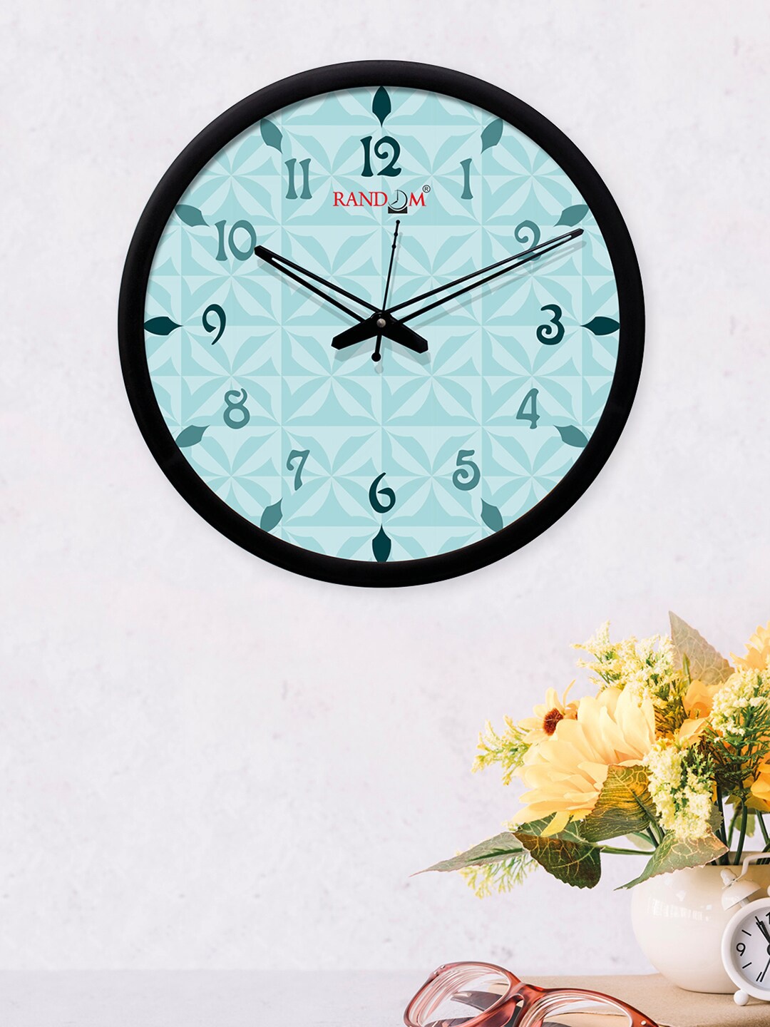 

RANDOM Black & Blue Round Printed Analogue Wall Clock
