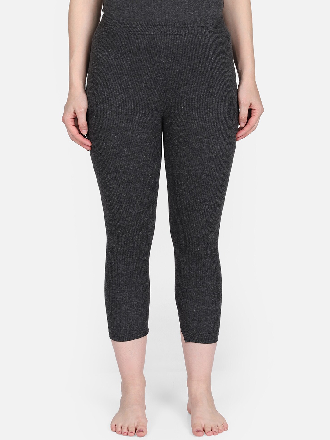 

BODYCARE INSIDER Women Charcoal-Grey Solid Thermal Bottoms