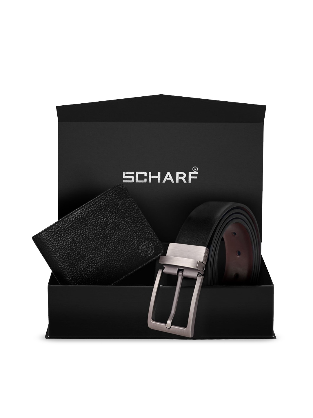 

SCHARF Men Black & Brown Leather Accessory Gift Set