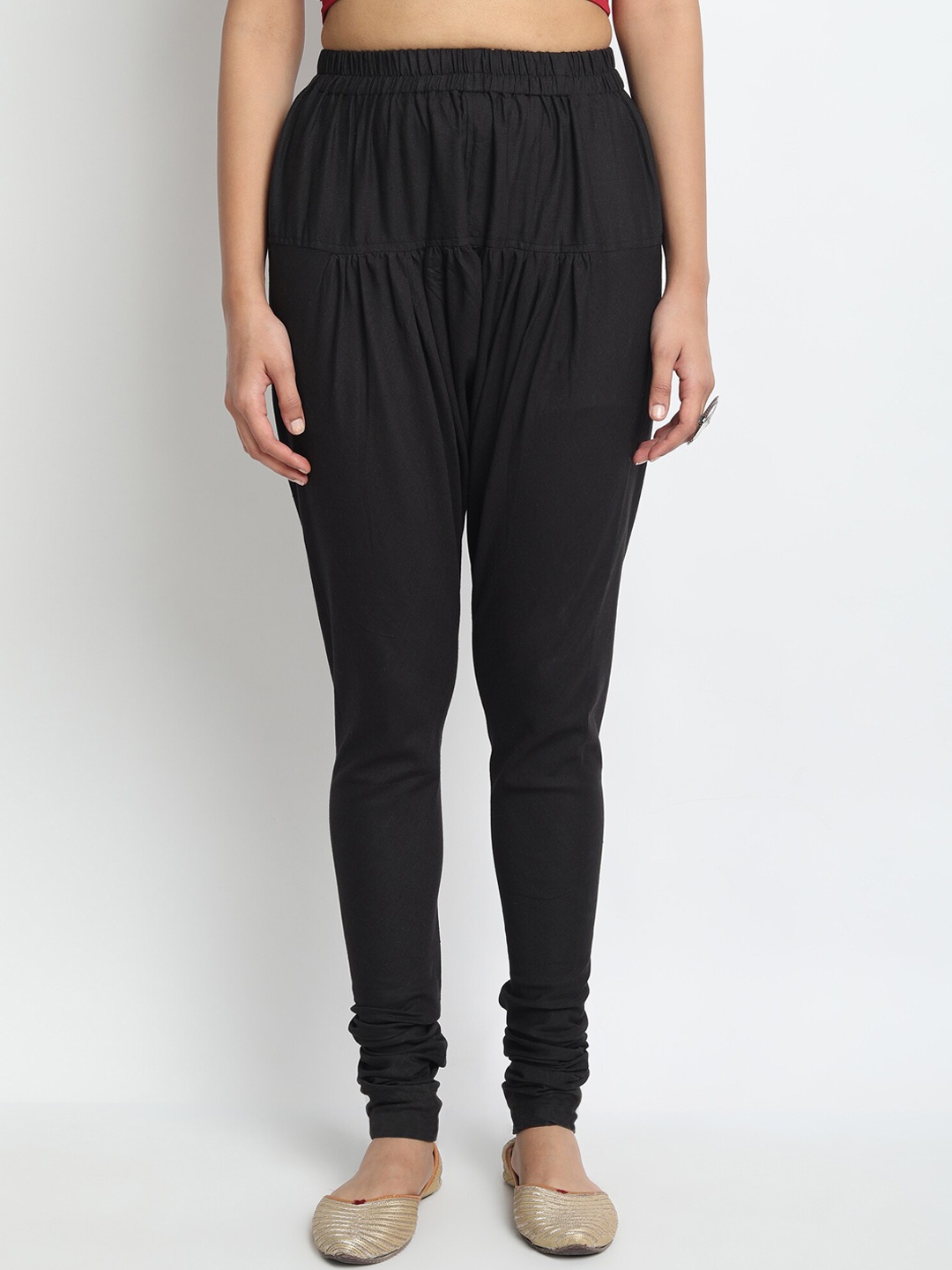 

Molcha Women Black Solid Churidar