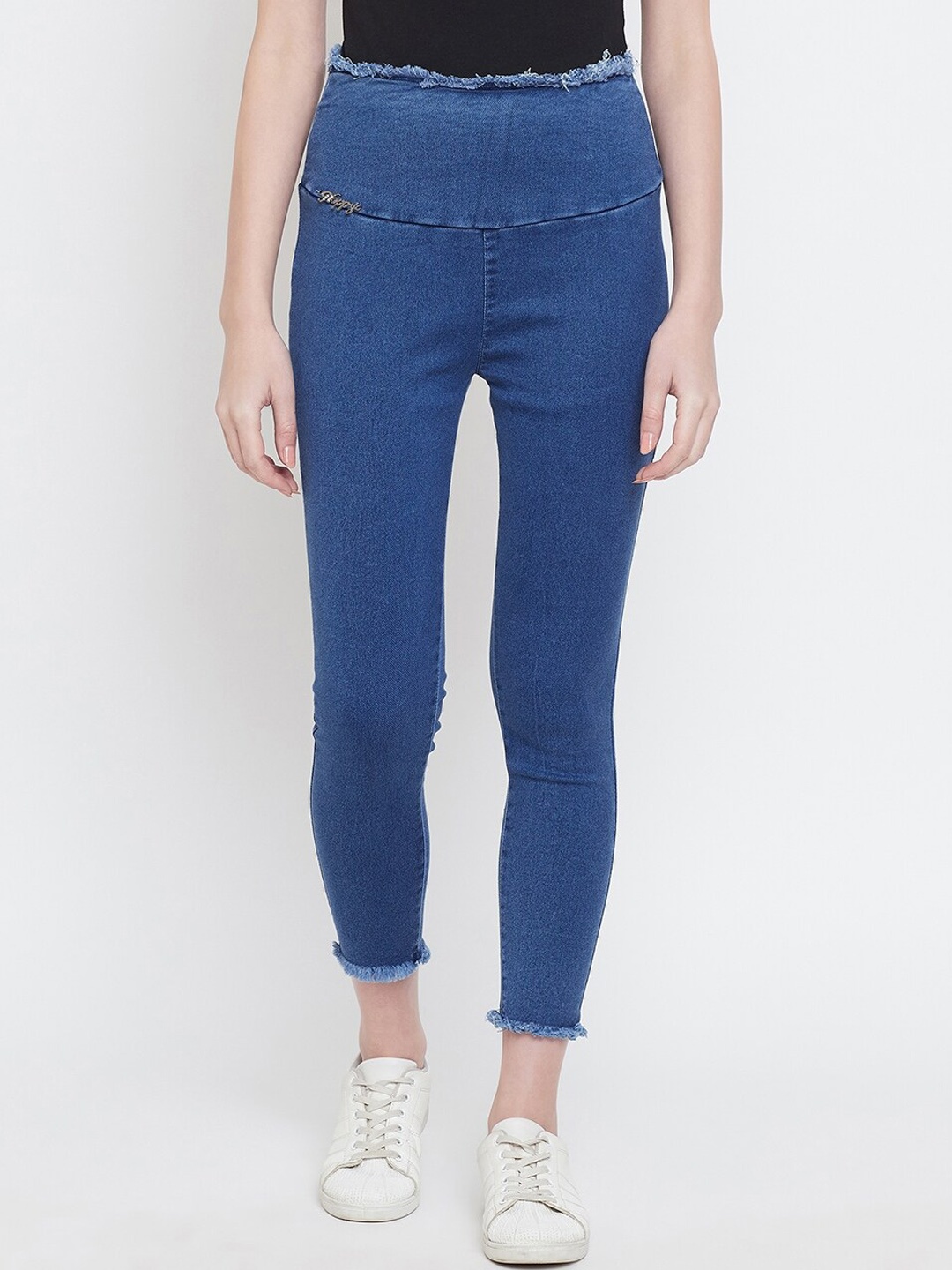 

Castle Women Blue Solid Slim Fit Ankle Length Jeggings