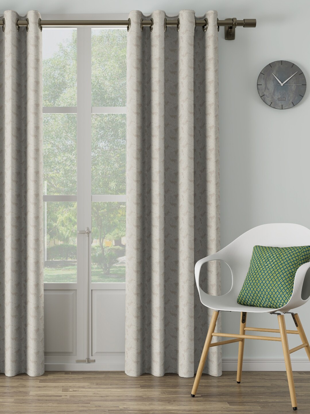 

DDecor Beige Single Door Curtain