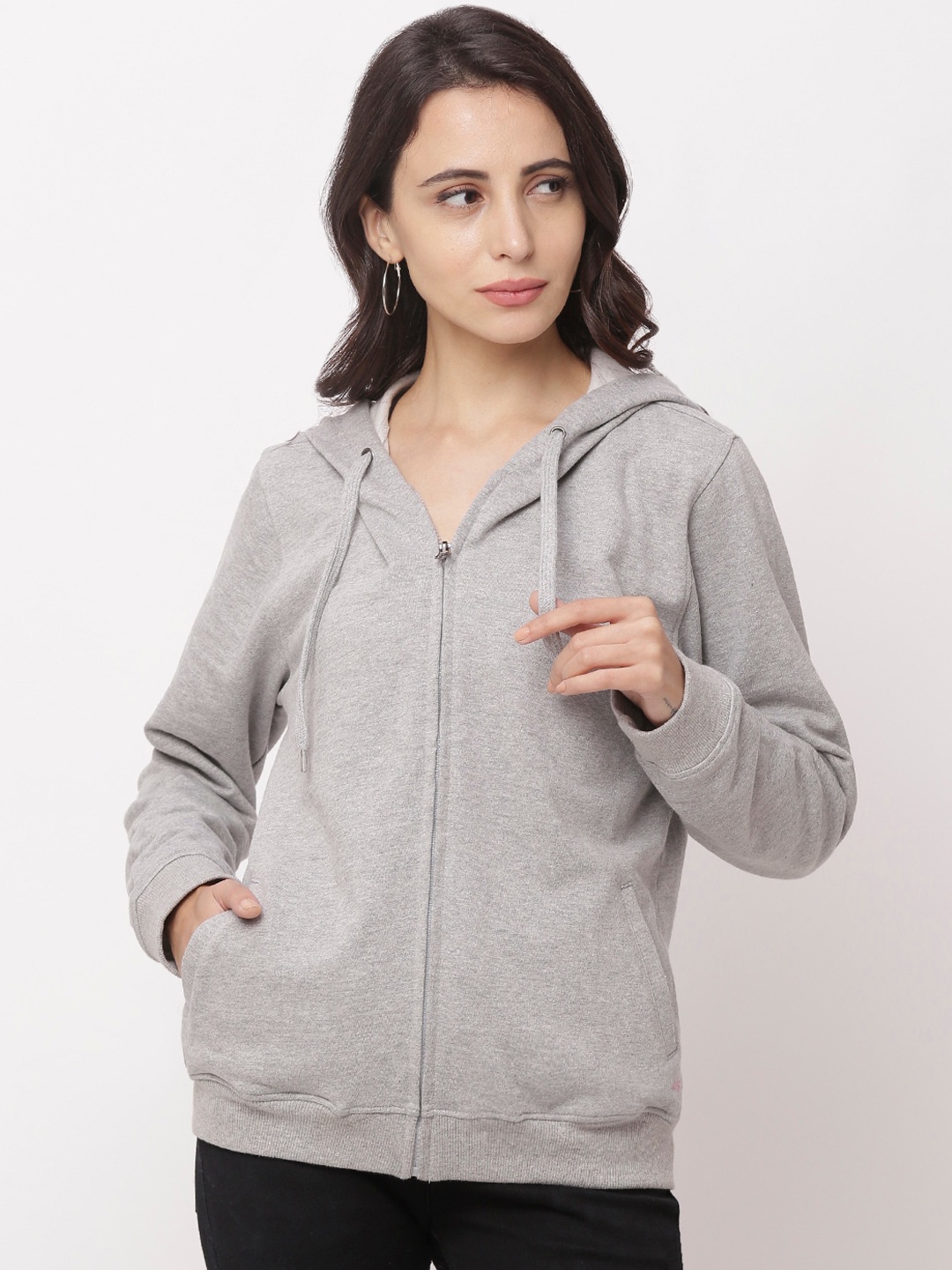 

Globus Women Grey Solid Bomber