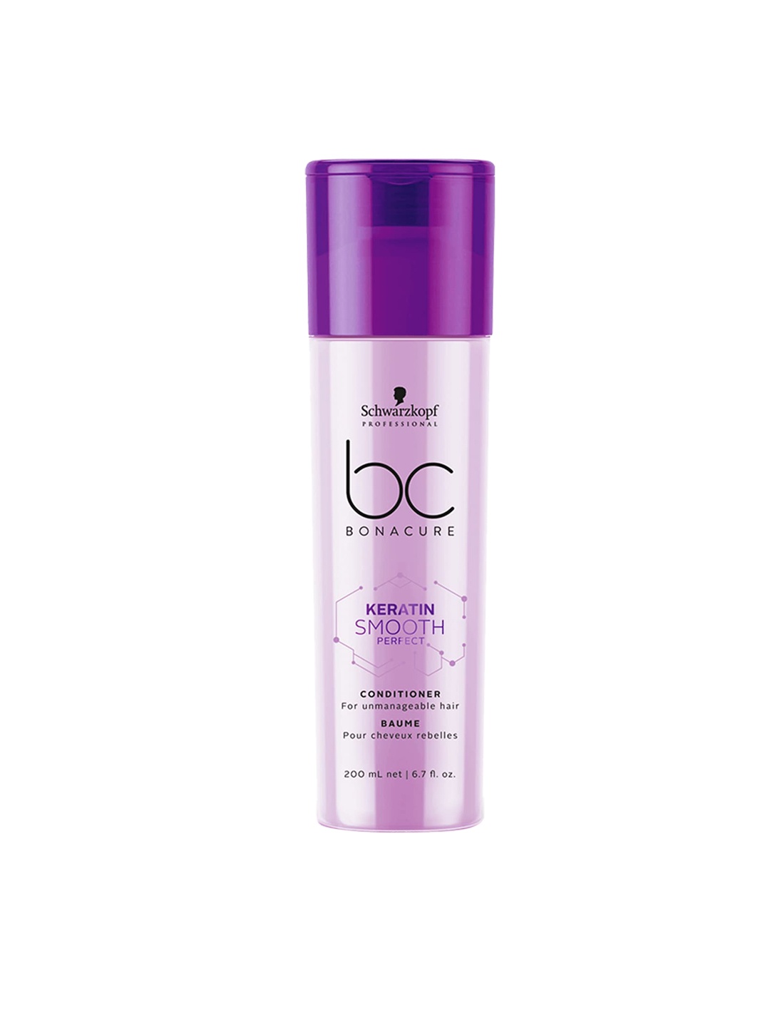

Schwarzkopf Professional Bonacure Keratin Smooth Perfect Conditioner 200ml, Purple