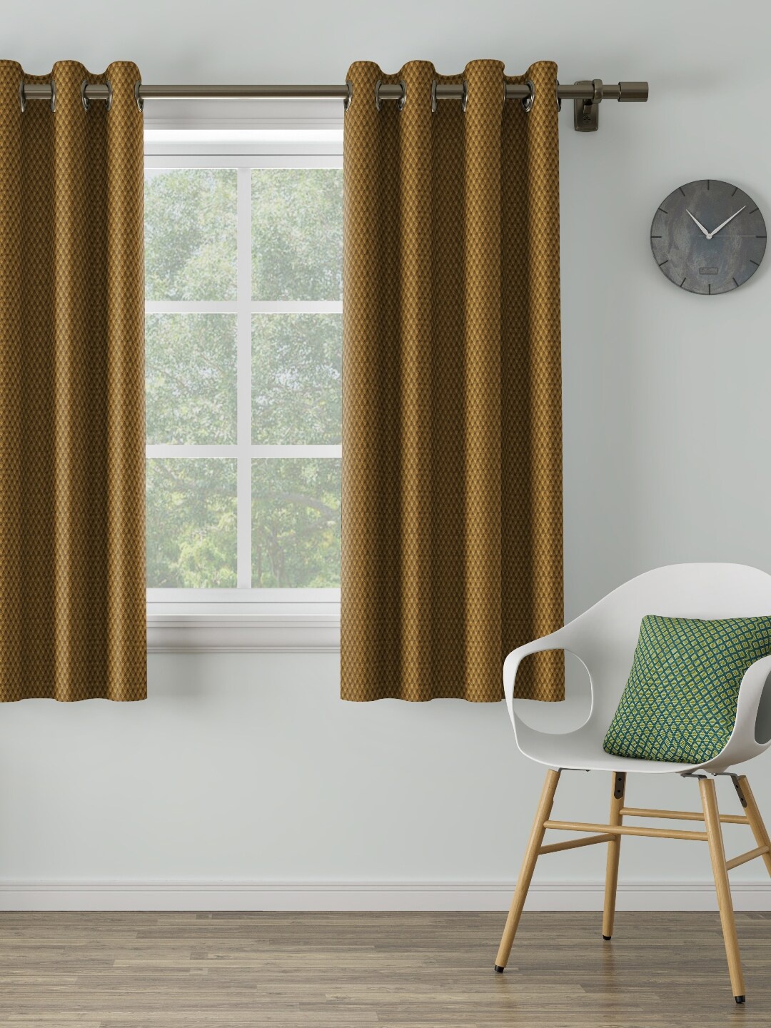 

DDecor Gold-Toned Single Curtain Curtain