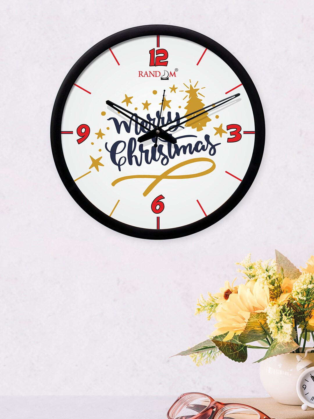 

RANDOM White Round Printed 30cm Analogue Wall Clock