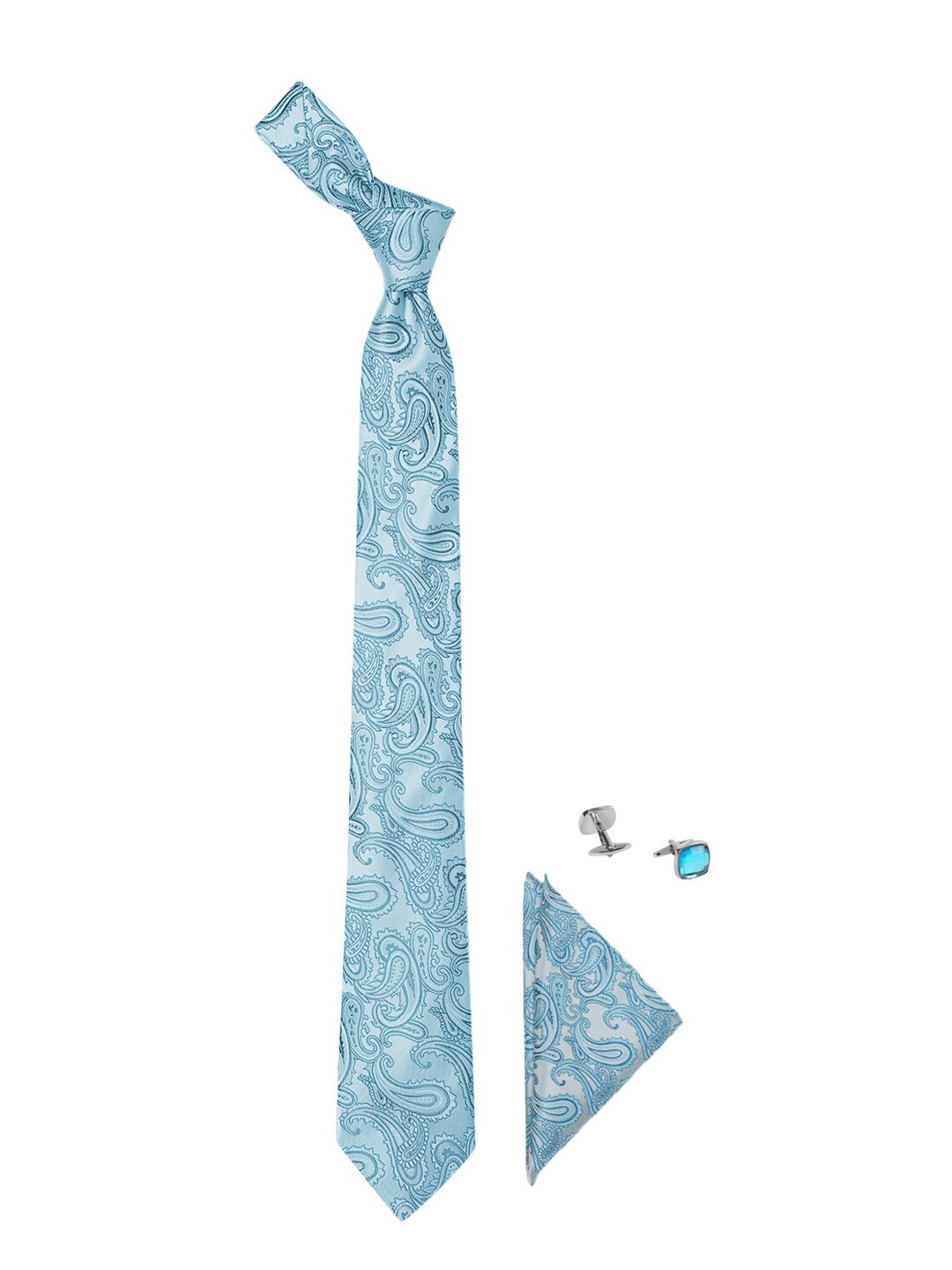 

Tossido Men Blue & Silver-Toned Accessory Gift Set