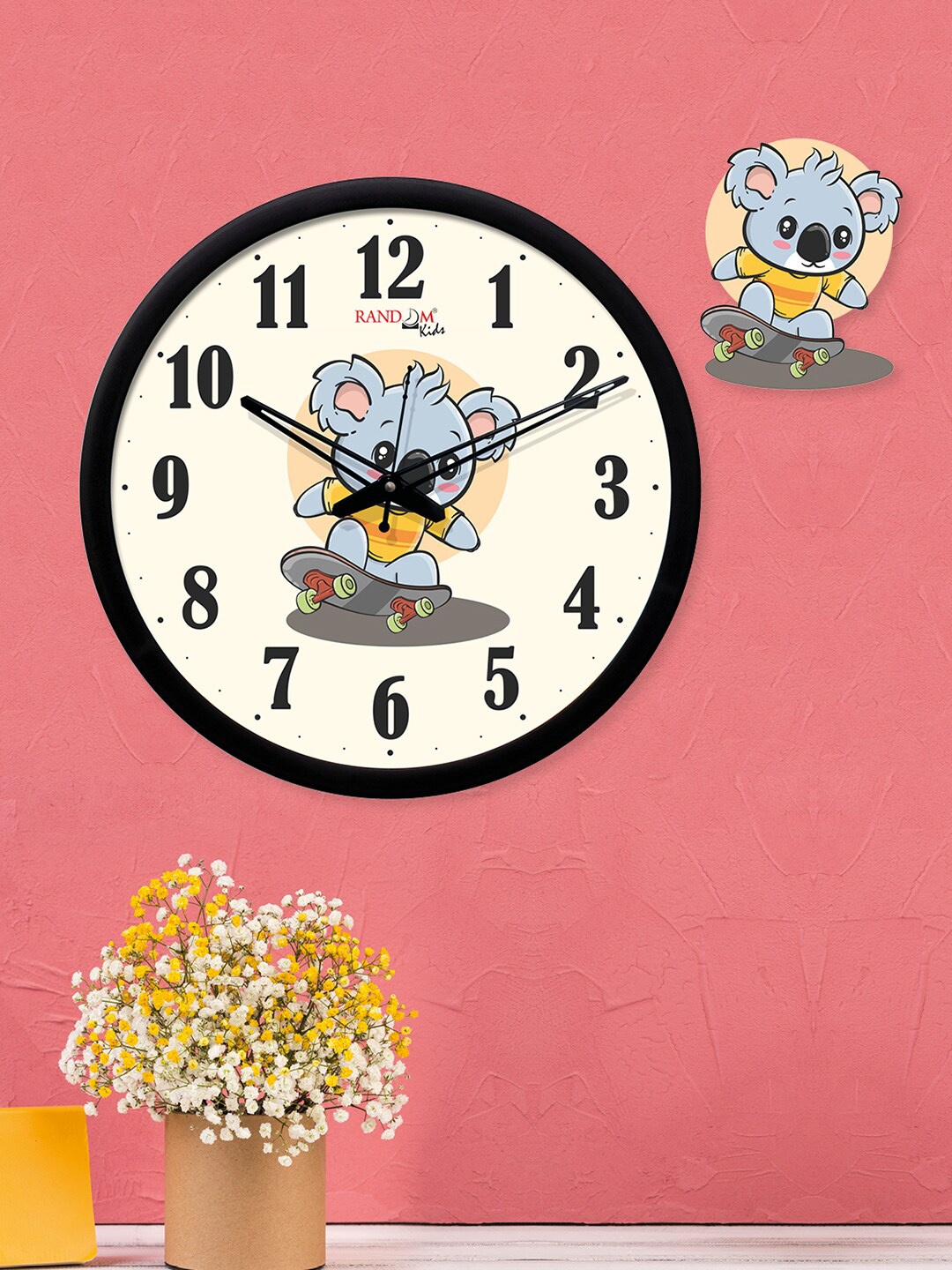 

RANDOM Cream-Coloured Round Printed 30 cm Analogue Wall Clock