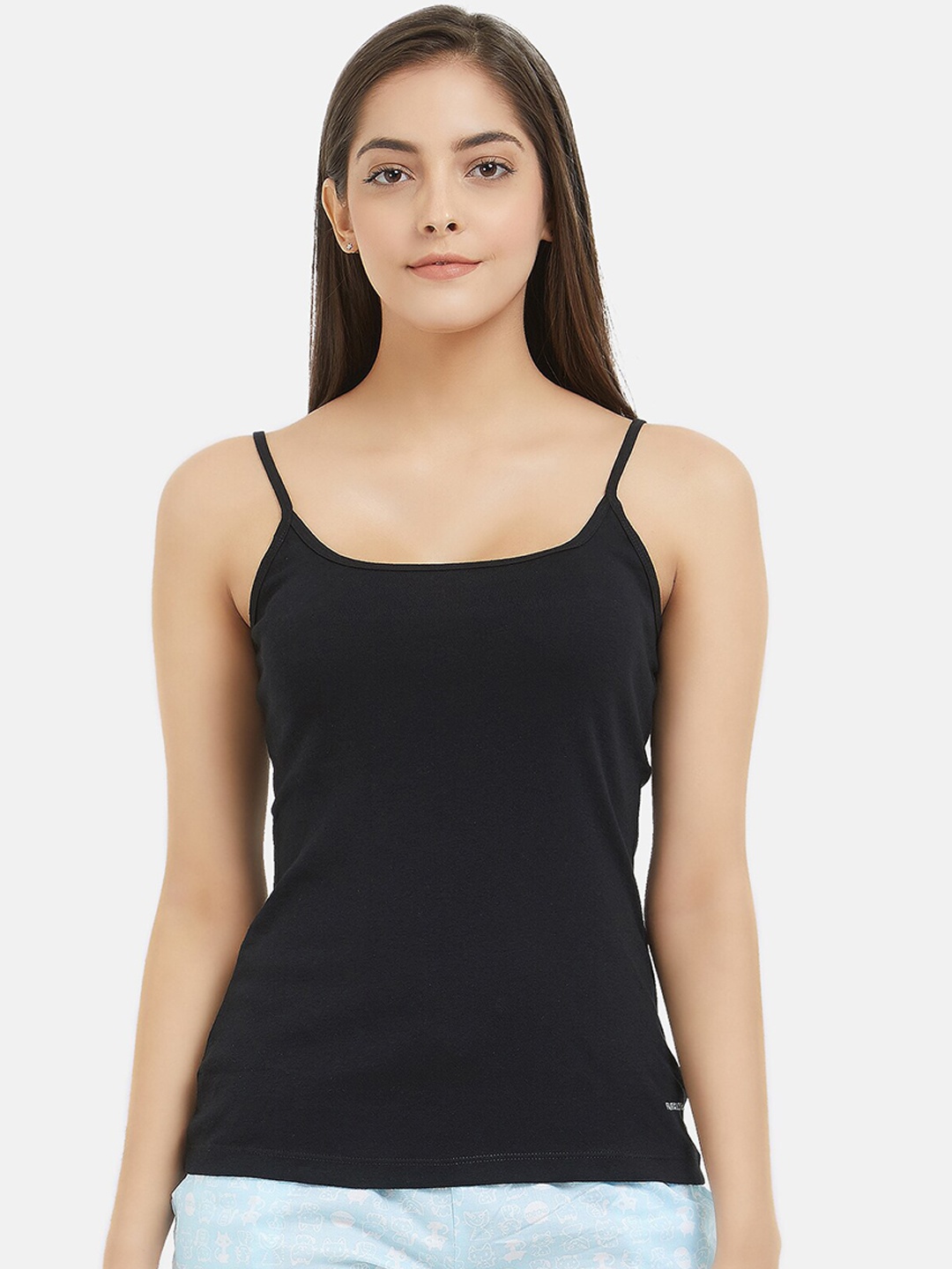 

Fruit of the loom Women Black Solid Camisole FCAS01-A1S1