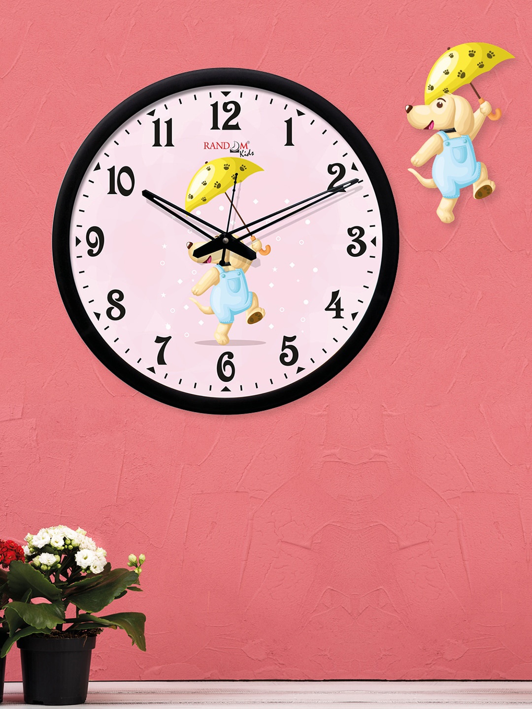 

RANDOM Pink Round Printed 30cm Analogue Wall Clock