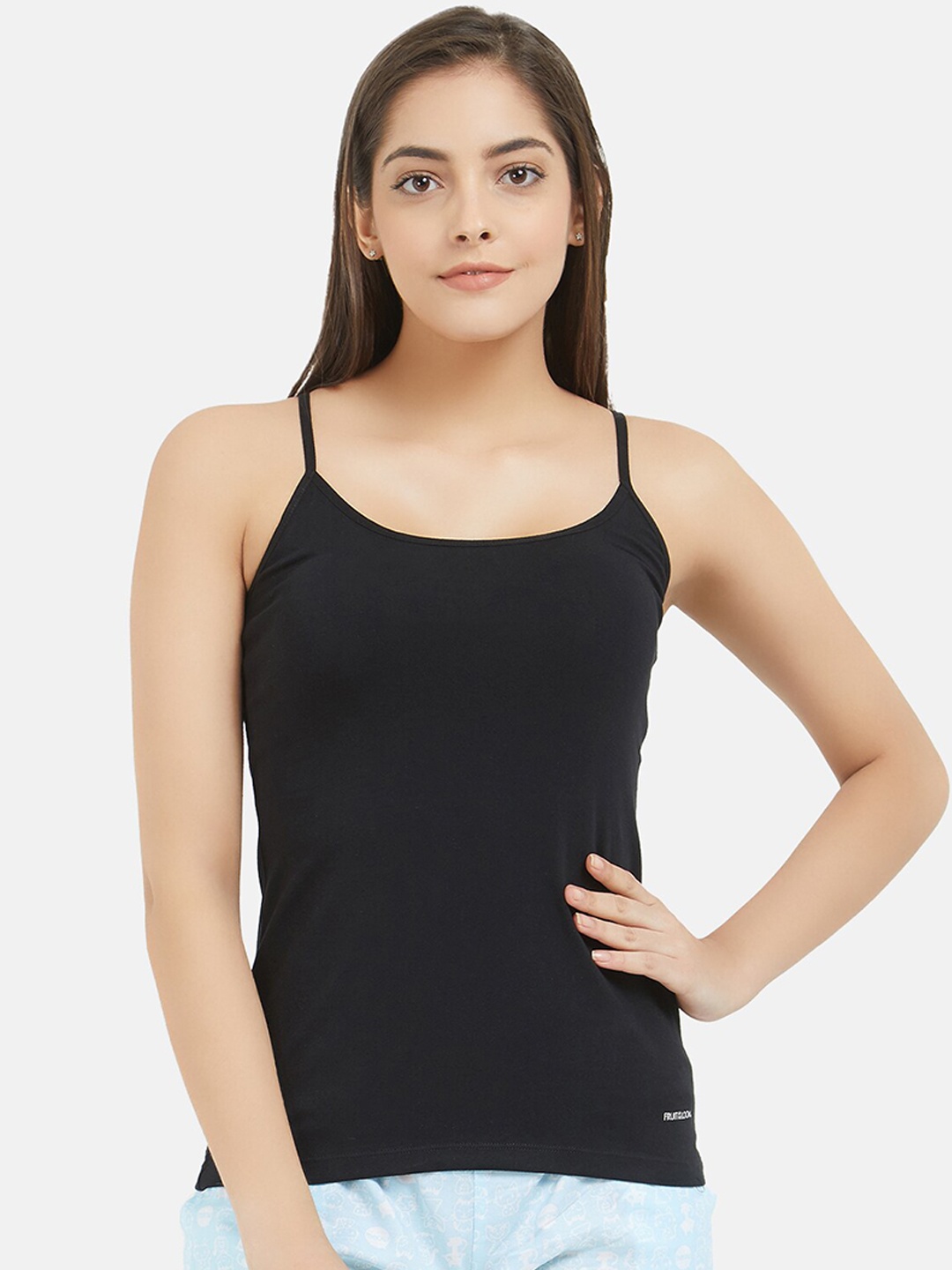 

Fruit of the loom Women Black Solid Camisole FCAS03-A1S1