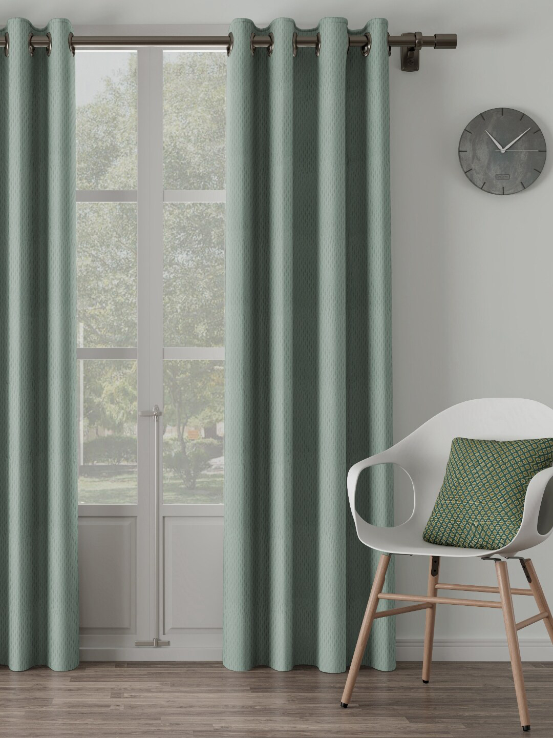 

DDecor Green Single Long Door Curtain