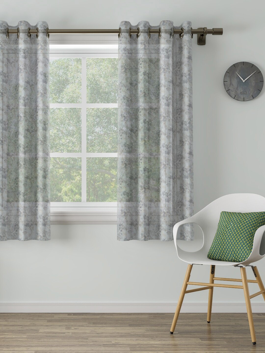 

DDecor Grey Single Curtain Curtain