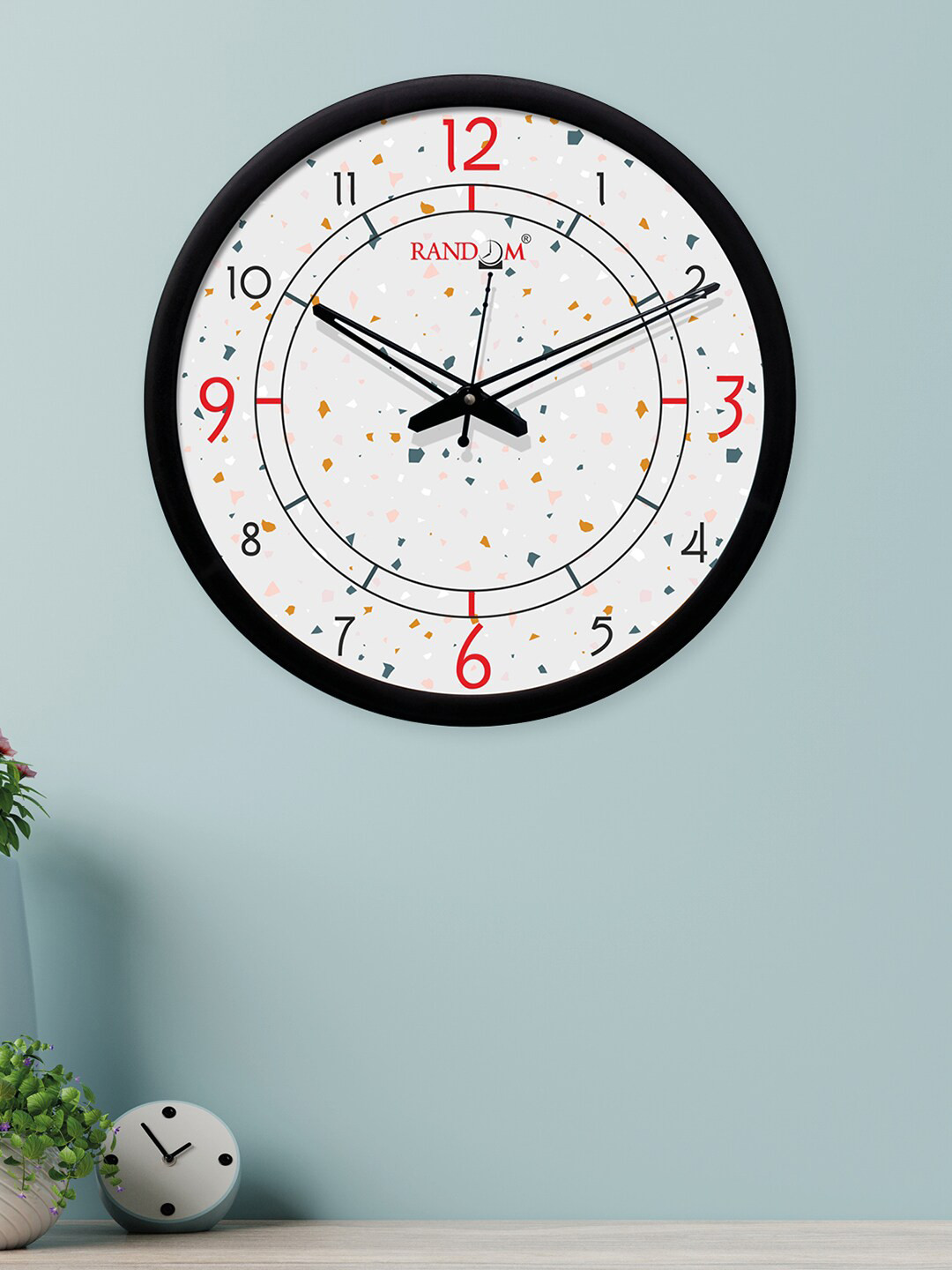 

RANDOM White Round Printed 30 cm Analogue Wall Clock