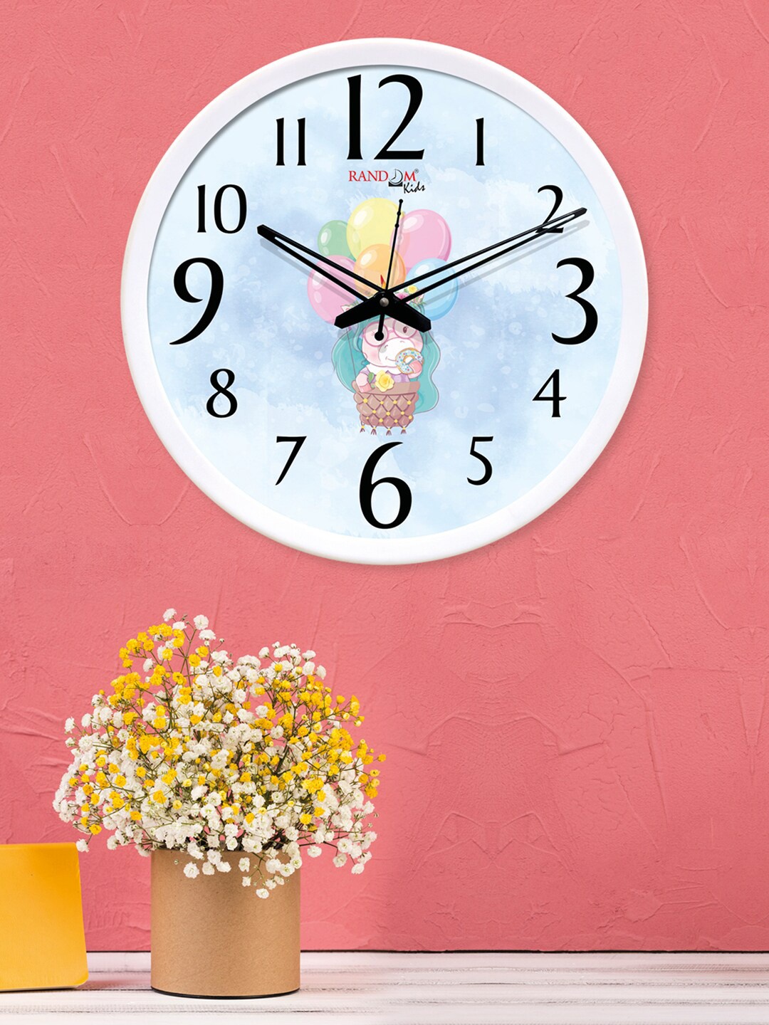 

RANDOM Blue Round Printed 30 cm Analogue Wall Clock