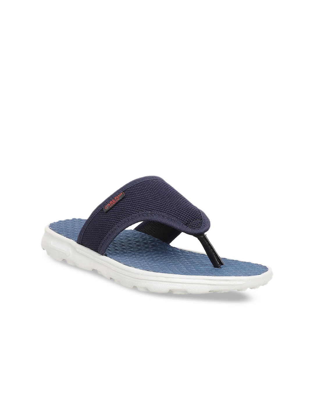 

Carlton London sports Women Navy Blue Solid Thong Flip-Flops