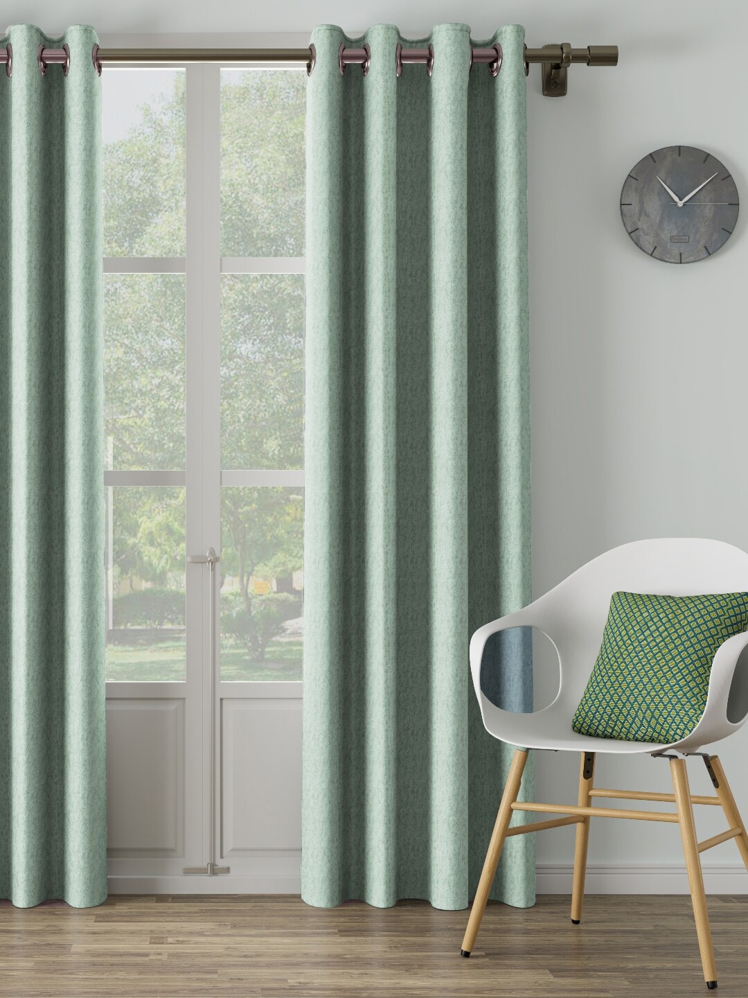 

DDecor Sea Green Single Curtain