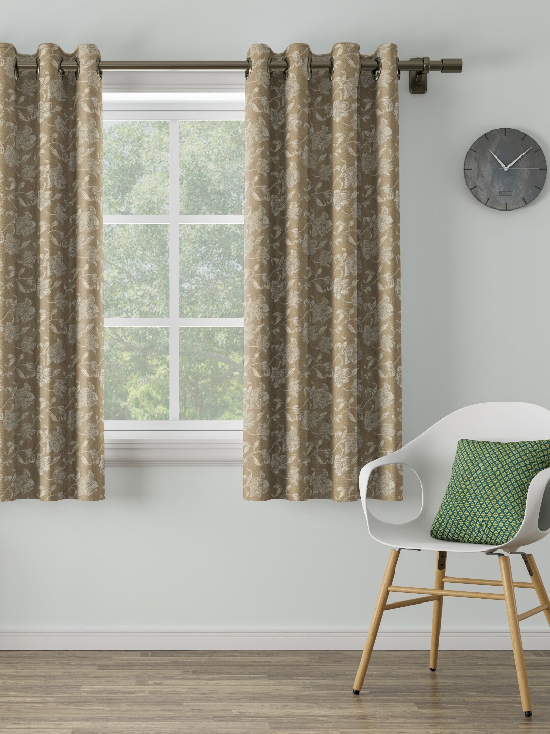 DDecor Beige Single Curtain Curtain